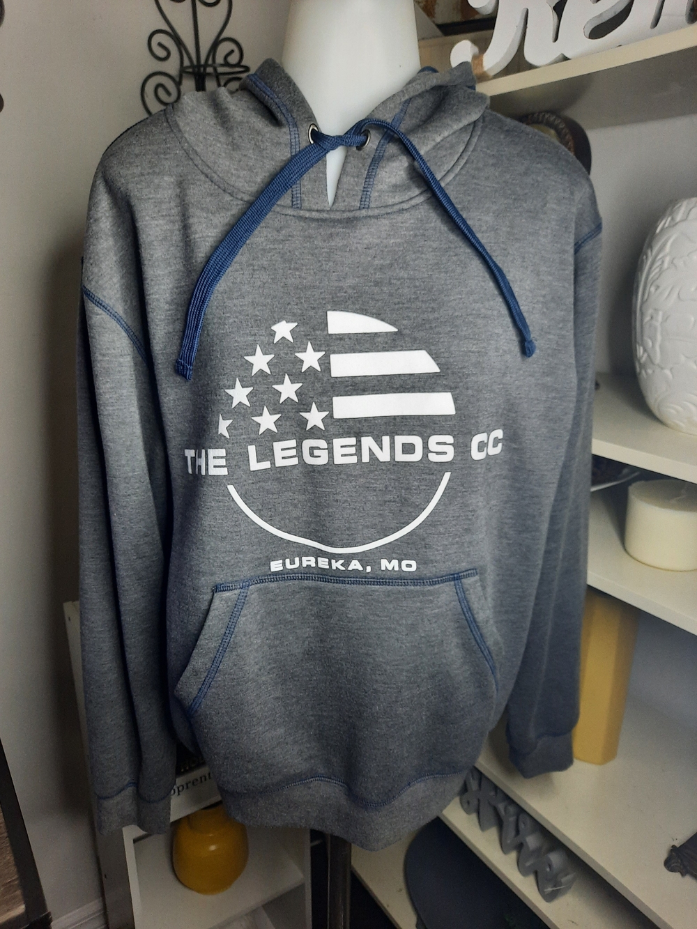 The Legends CC Grey Pullover Hoodie with Graphic Logo
